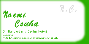 noemi csuha business card