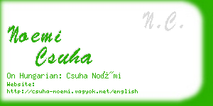 noemi csuha business card